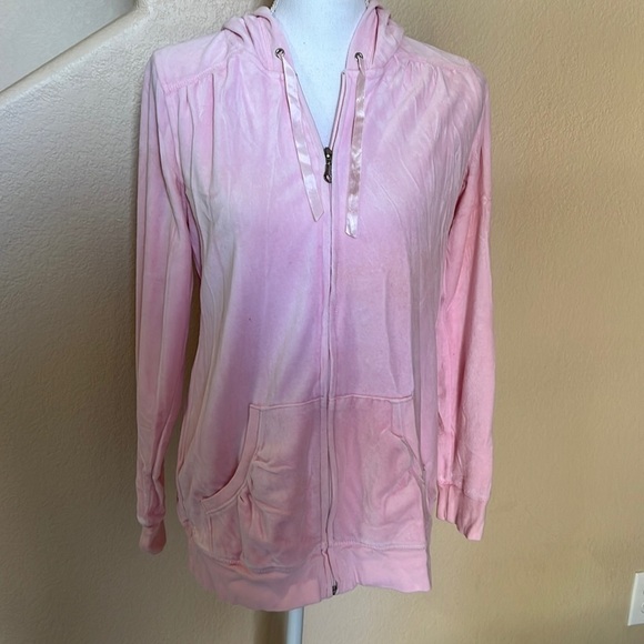MOtherhood maternity pink velour zip up jacket - Picture 1 of 6